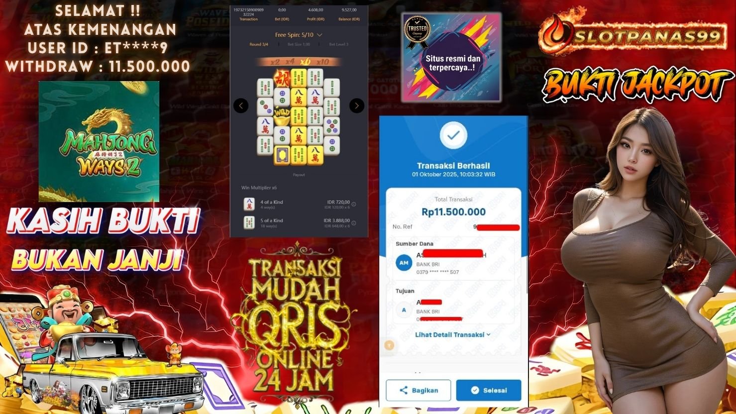 SLOTPANAS99 JACKPOT SLOT MAHJONG WAYS 2